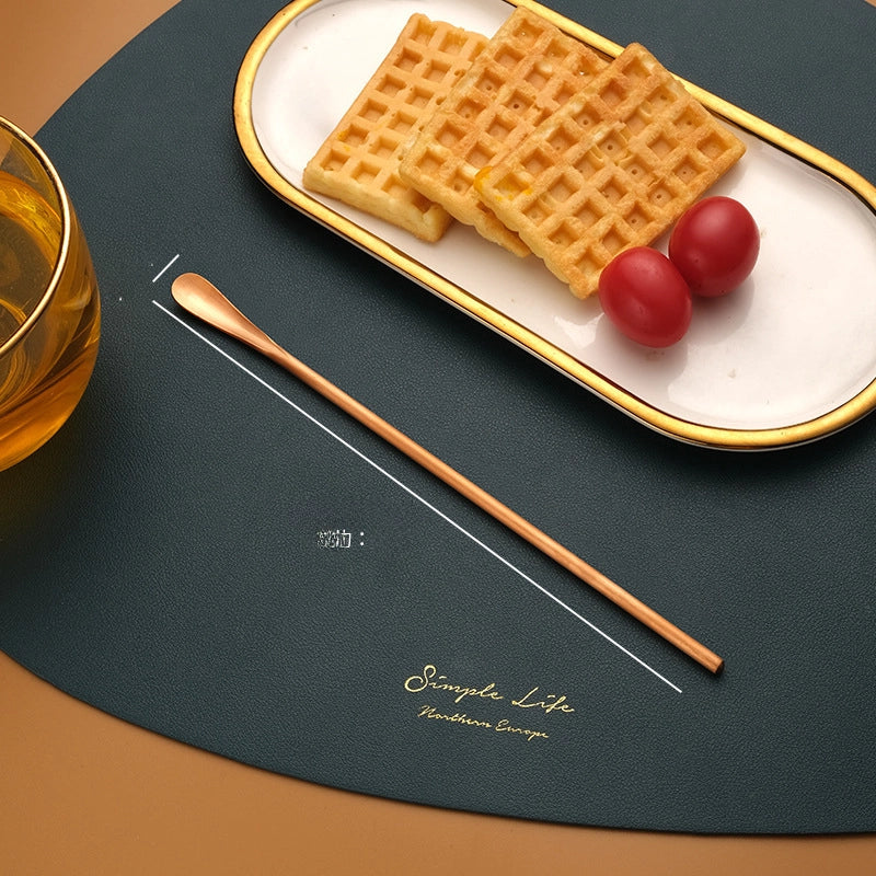 Japanese-style 304 Stainless Steel Long Handle Fruit Fork Coffee Mixing Spoon Small Spoon Dessert Ice Spoon Spoon Stir Stick