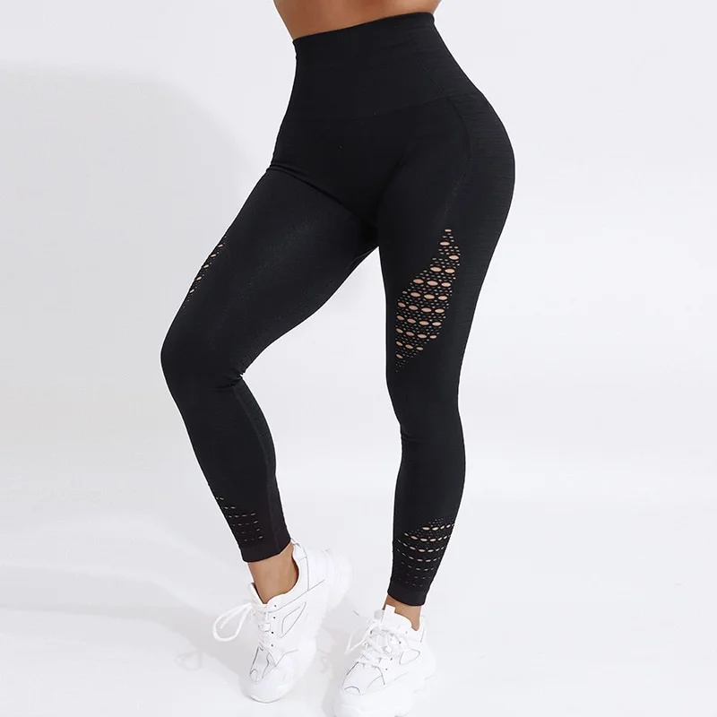 Billionm Push Up Seamless High Waist Leggings Women Workout Mesh Breathable Fitness Clothing Training Pants Female Dropship