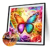 Diamond Painting -DIY Round Drill Colorful Butterfly(40x40cm)