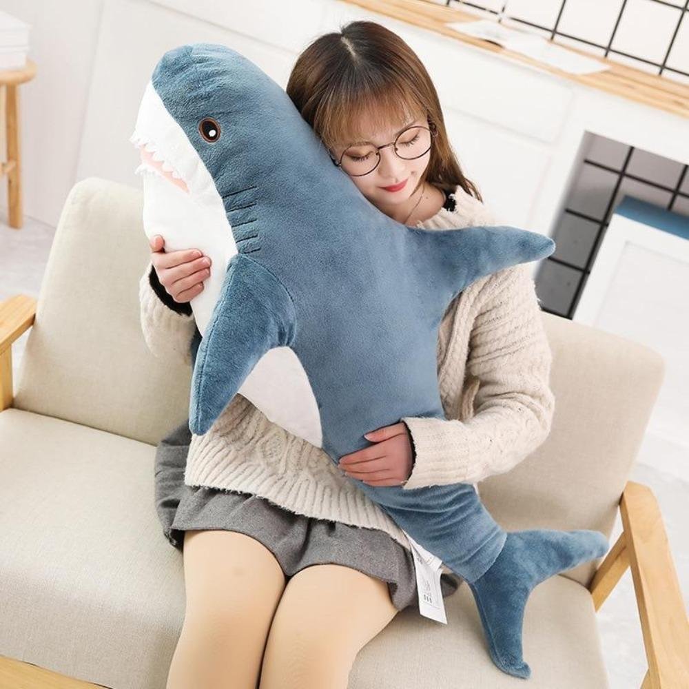 Shark Pillow Plush 3D Stuffed Animal (3 Sizes)、、sdecorshop