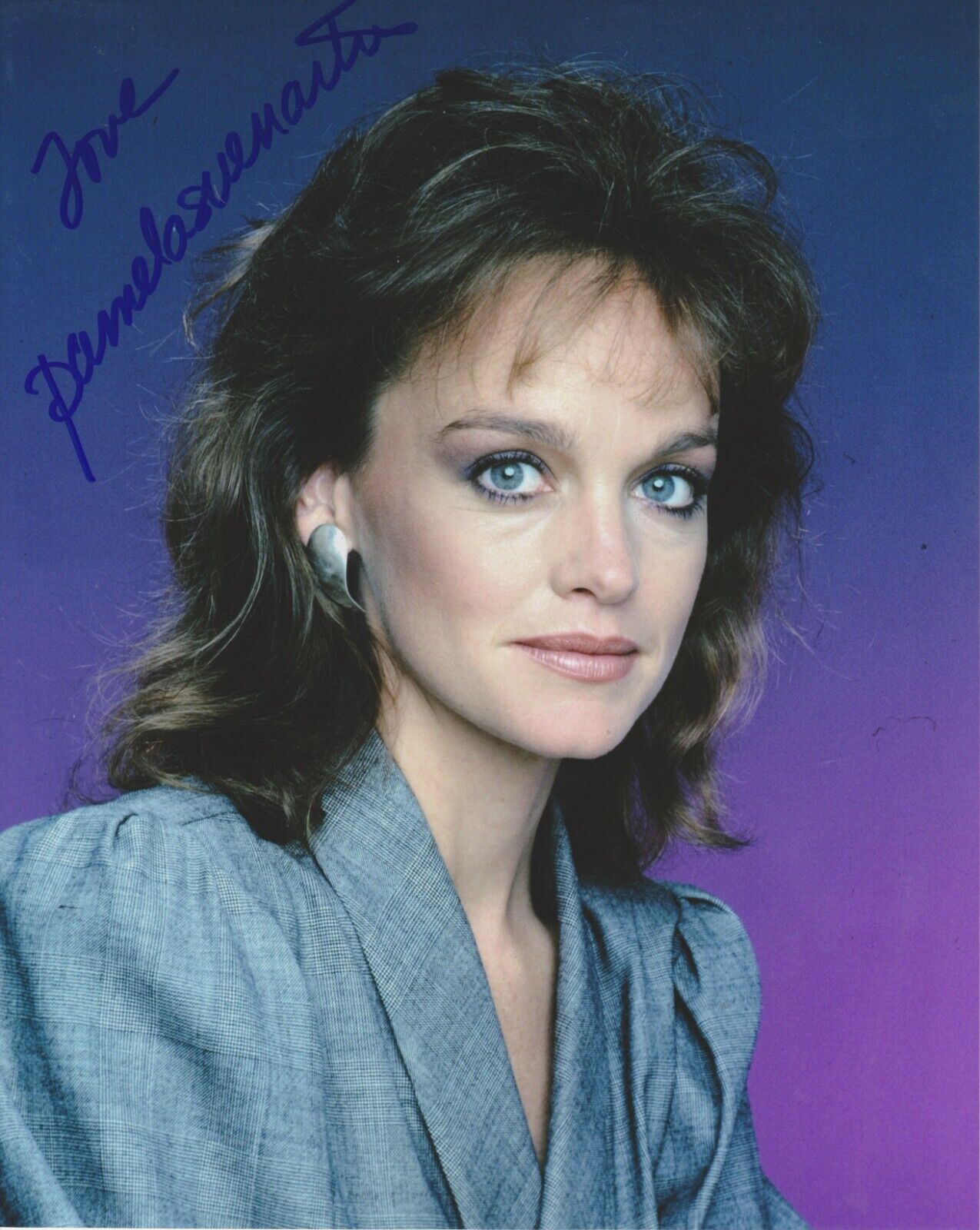 Pamela Sue Martin Dynasty Original Autographed 8X10 Photo Poster painting #3