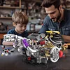 V8 Engine Building Block Electric Spray Car Engine Model for Boys