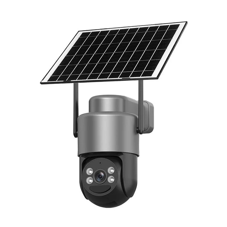 Set di telecamere di sicurezza wireless a energia solare con allarme