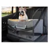 Dog Car Seat for Small Dogs, Upgraded Dog Booster Seat with Metal Frame, Doggy Pet Car Seat with Washable Thick Cushion Safety Leash and Storage Pockets