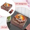 Diamond Painting Wooden Beautiful Girl 4 Slots Diamond Painting Storage Box for Adult Beginner