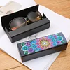 DIY Diamond Painting Leather Eye Glasses Box Travel Sunglasses Storage Case