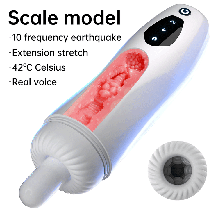 Telescopic/Suction Vibrating Masturbation Cup