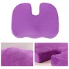 Memory Foam Orthopedic Seat Cushion Breathable Pillow for Home Office (Purple)