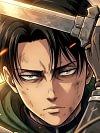 Firelight Captain Levi Ackerman Decorative Painting - Attack On Titan - Xingkong Studio