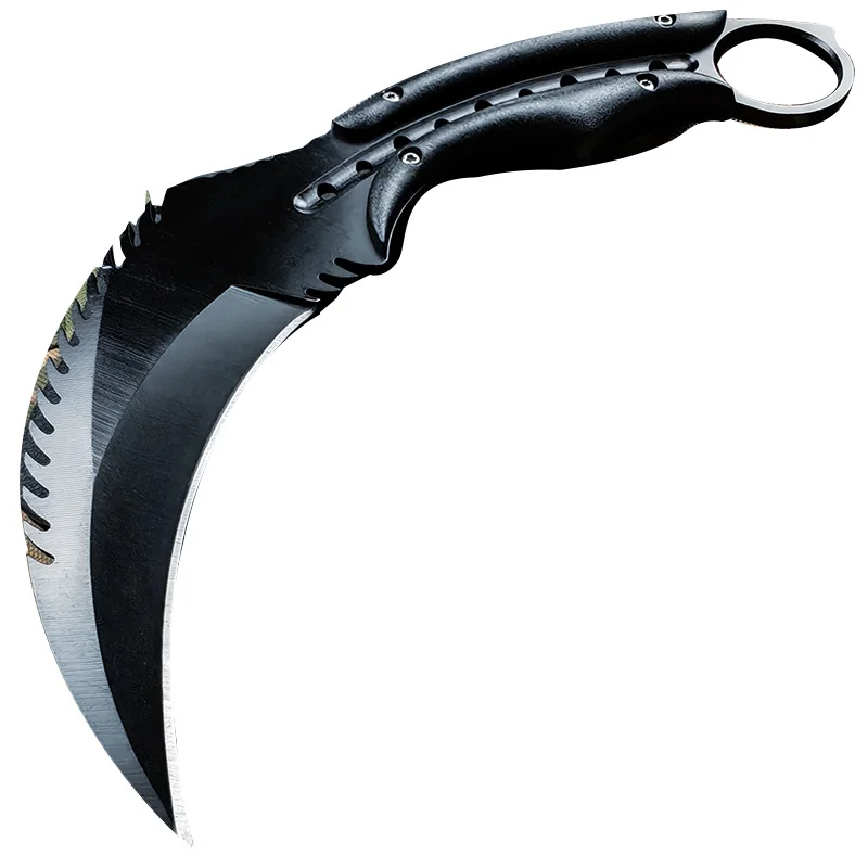 Self-defense outdoor knife, sharp and portable tactical fighting claw knife, outdoor survival knife.