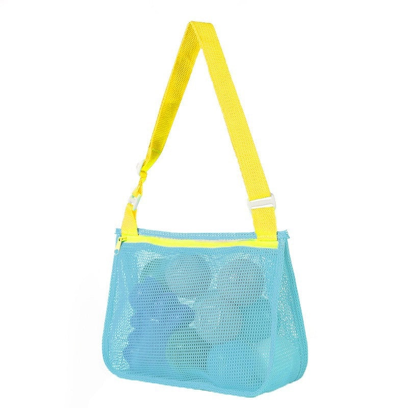 New Color Matching Children’s Toy Bag Shell Storage Bag Travel Beach Bag Hollow Transparent Beach Bag