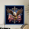 American Eagle Cross-11CT Stamped Cross Stitch 40*40cm