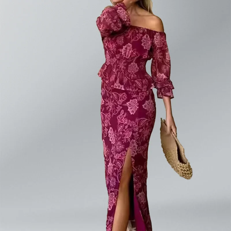 Sdrawing Sdrawing Women's New Temperament Trend Lazy Style Printed Shirt Long-Sleeved Fashion Suit Two Women