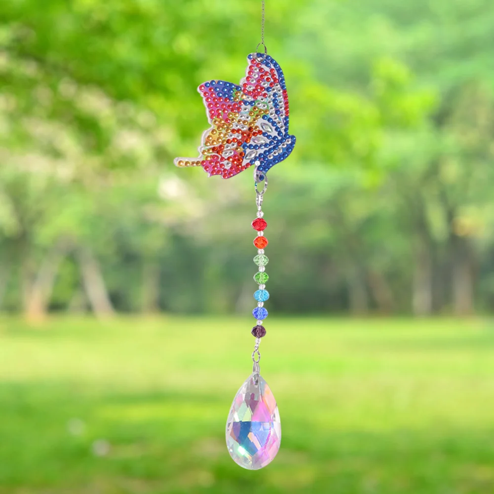 DIY Diamond Painting Sun Catcher -  Butterfly