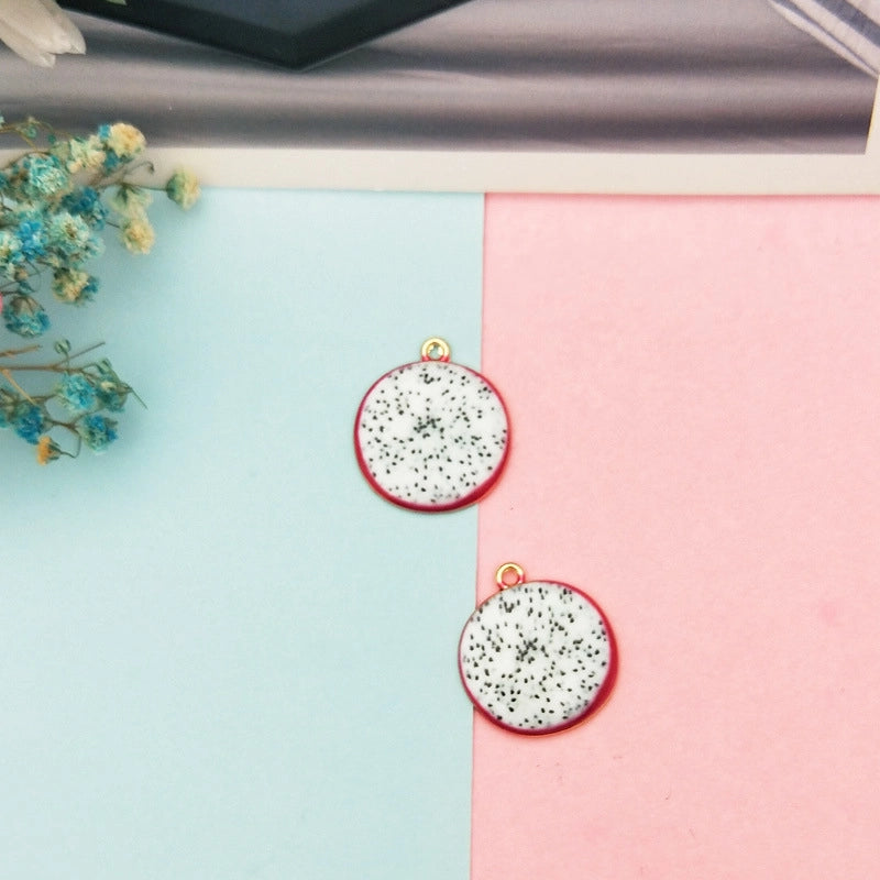 10 PCS/Package 19*26mm Metal Fruit Pendant Jewelry Accessories