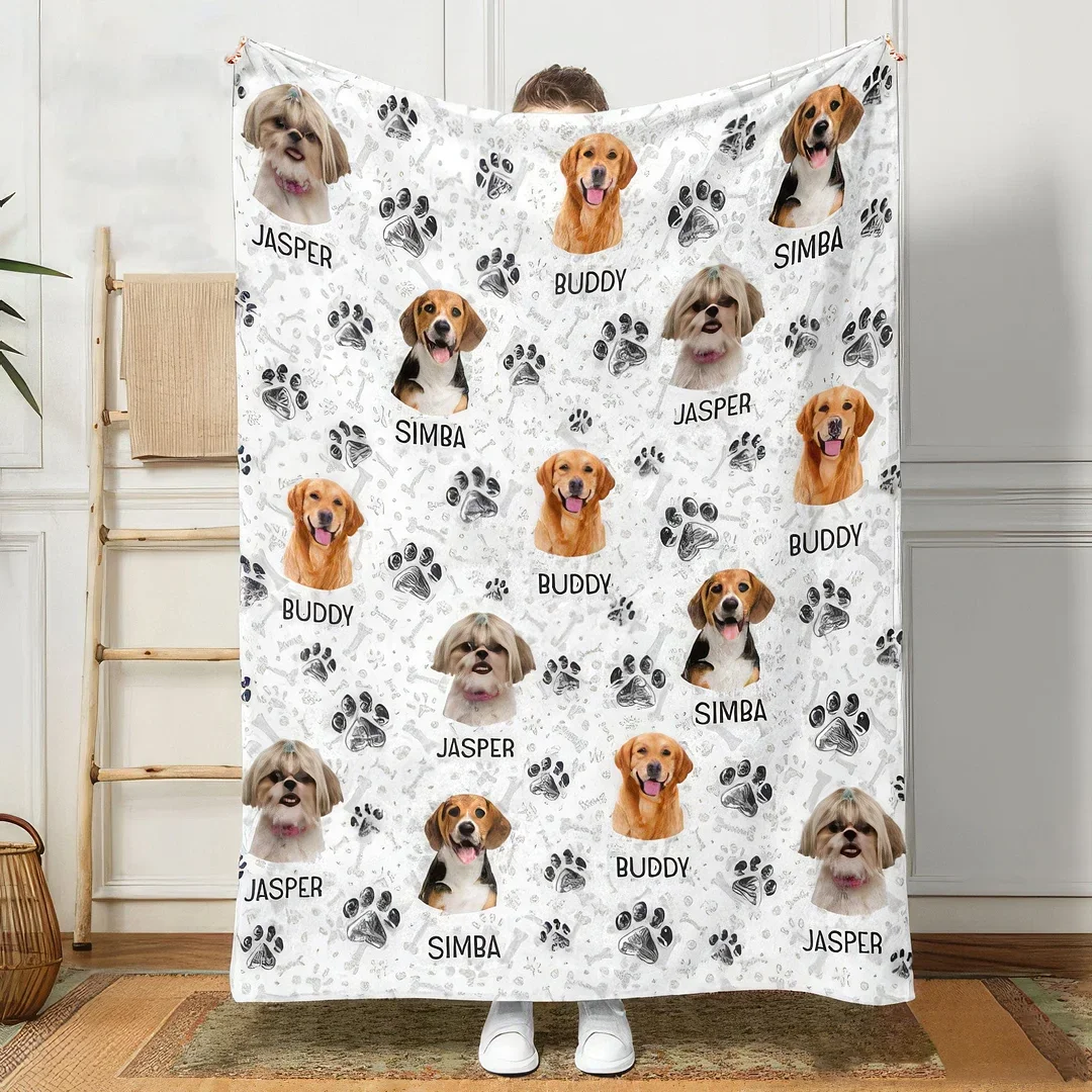 Custom Pet Blanket Using Pet Photo + Name Custom Dog Blanket ...