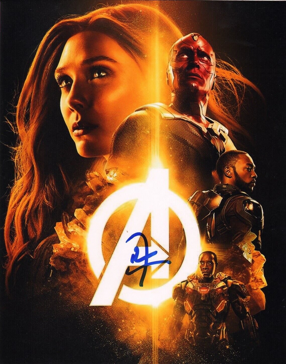 DON CHEADLE Authentic Hand-Signed AVENGERS INFINITY ~WAR MACHINE