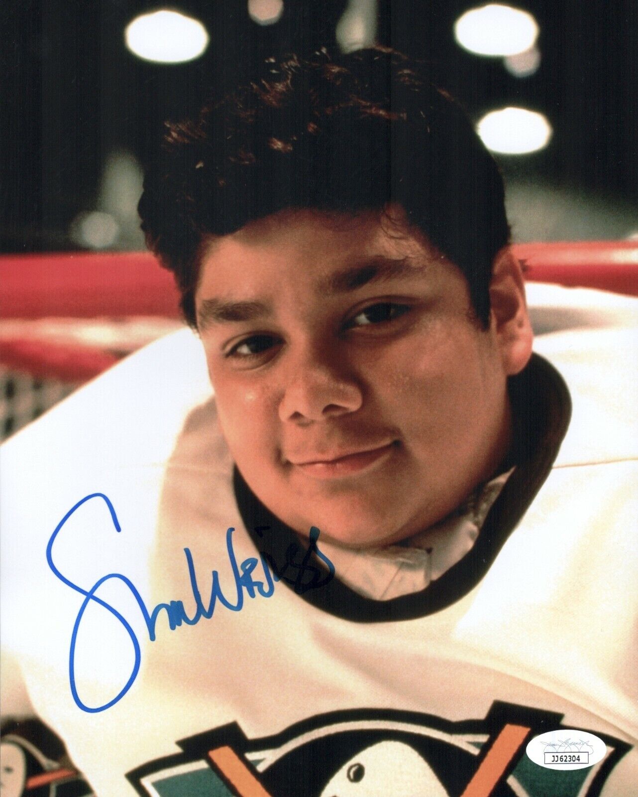 SHAUN WEISS Signed 8x10 Photo Poster painting Greg Goldberg The Mighty Ducks #33 COA JSA Cert