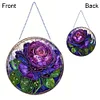 Diamond Painting PVC Glass Art Colorful Pattern Pendant Hanging Suncatcher for Indoor Outdoor