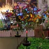 2 Pack Solar Butterfly Stake Light LED Garden Light Auto On/Off for Yard Pathway
