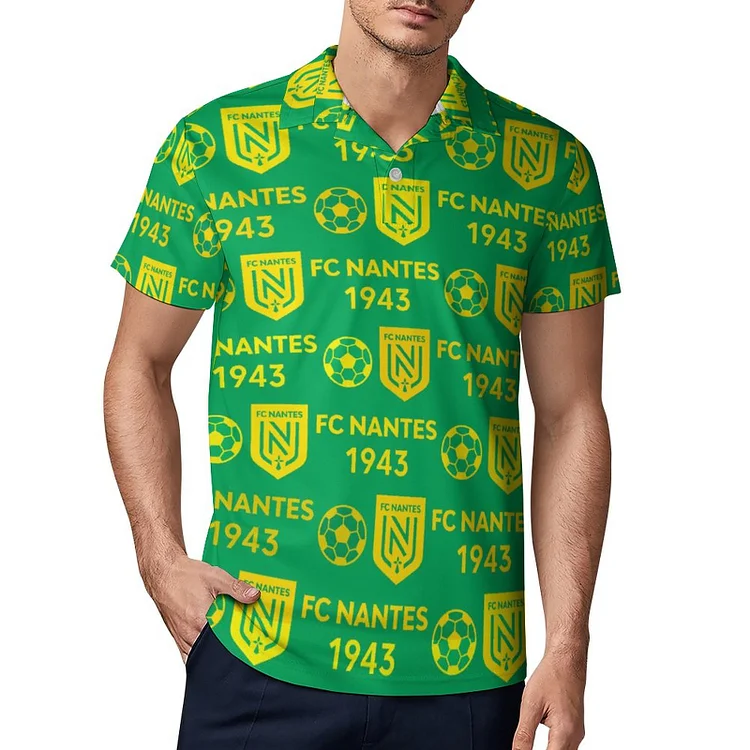 FC Nantes Polo De Golf À Séchage Rapide Coupe Homme Blanc