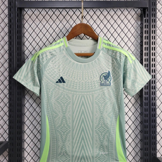 2024 Mexico Away Kids Kit Soccer Jersey Thai Quality