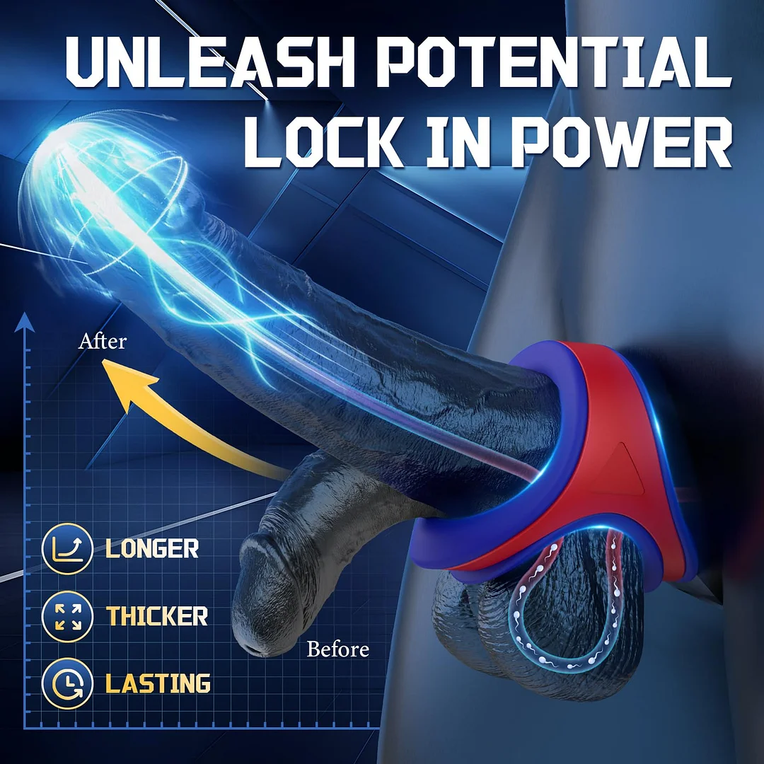 Velcor &ndash; Adjustable Dual-ring Silicone Cock Ring | Stretchable Silicone Design For More Controlled Performance