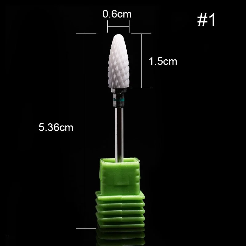 1Pc Ceramic Nail Drill Bits Nail Milling Cutter Bits Electric Drill Machine For Manicure Pedicure Equipment Accessory Tools-Nail Inspo