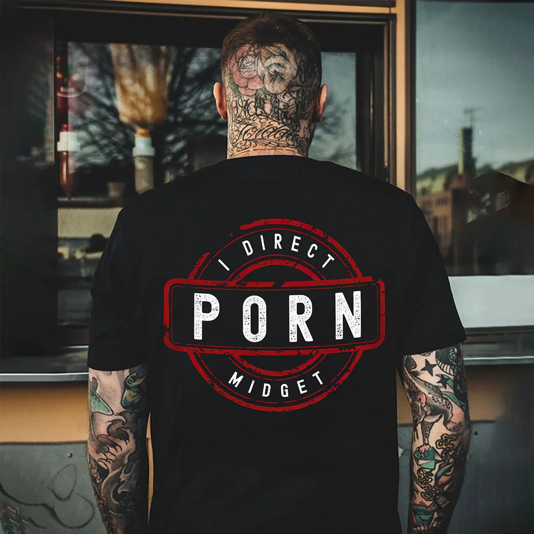 I Direct Porn Midget Printed Men's T-shirt -  