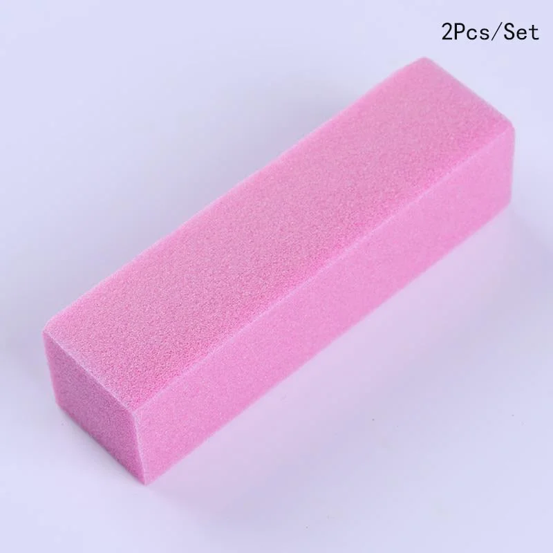 Pink White Buffing Sanding Files Block Pedicure Manicure Care Sponge Nail Art Buffer Grindig Polishing No Hurt Nail Art Tools-Nail Inspo