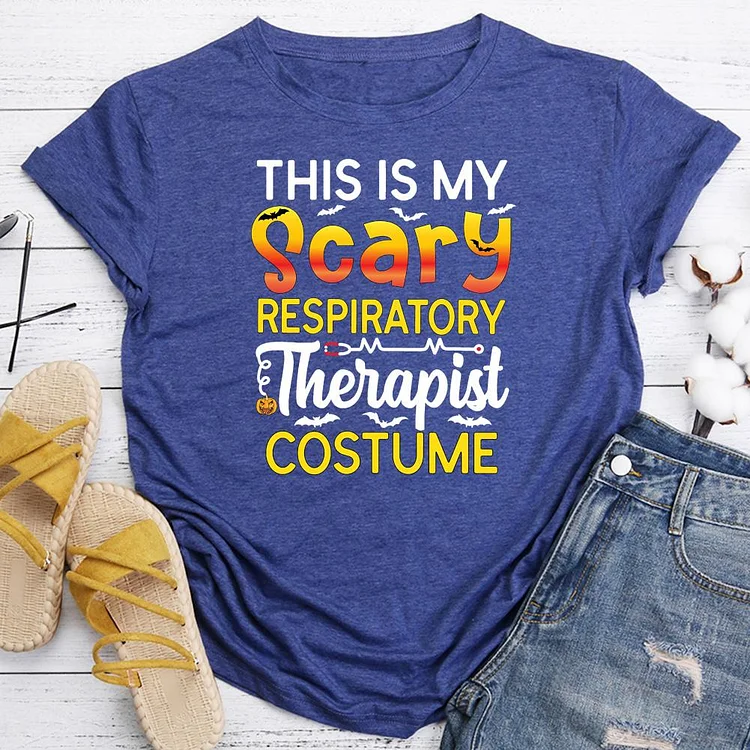 This Is My Scary Respiratory Therapist Costume T-shirt Tee -07104