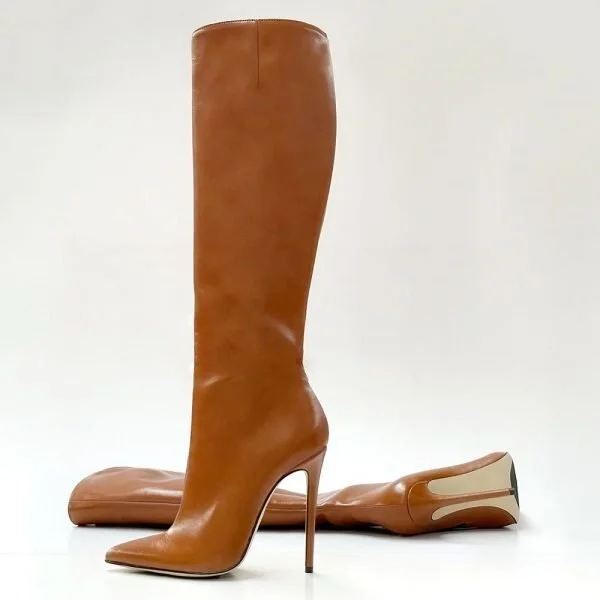 Breakj Breakj Furtado 2023 Fashion Women's Shoes spring autumn Winter Pointed Toe Stilettos Heels 12cm Knee High Boots high heels 41 42 102-0