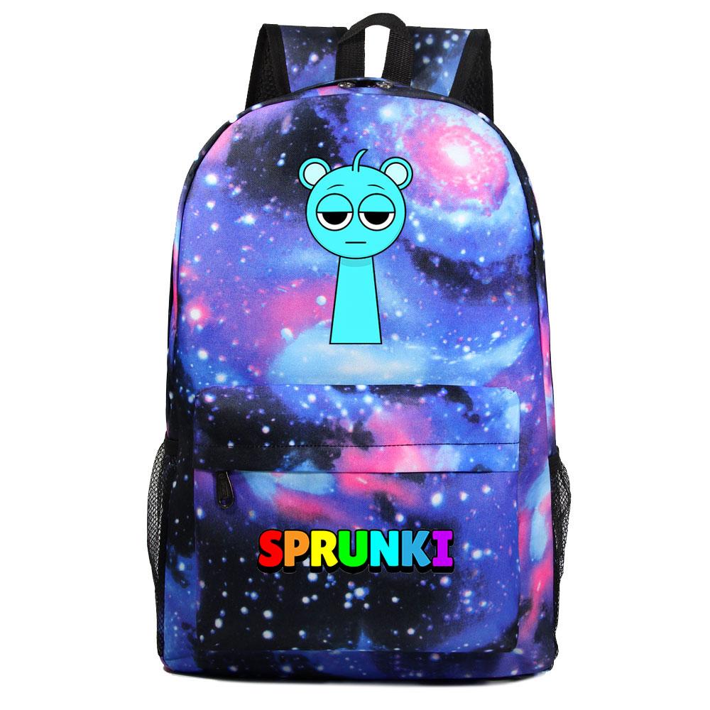 Mayoulove Sprunki Backpack Lightweight Design with Cute Pattern for School and Outdoor Activities-Mayoulove