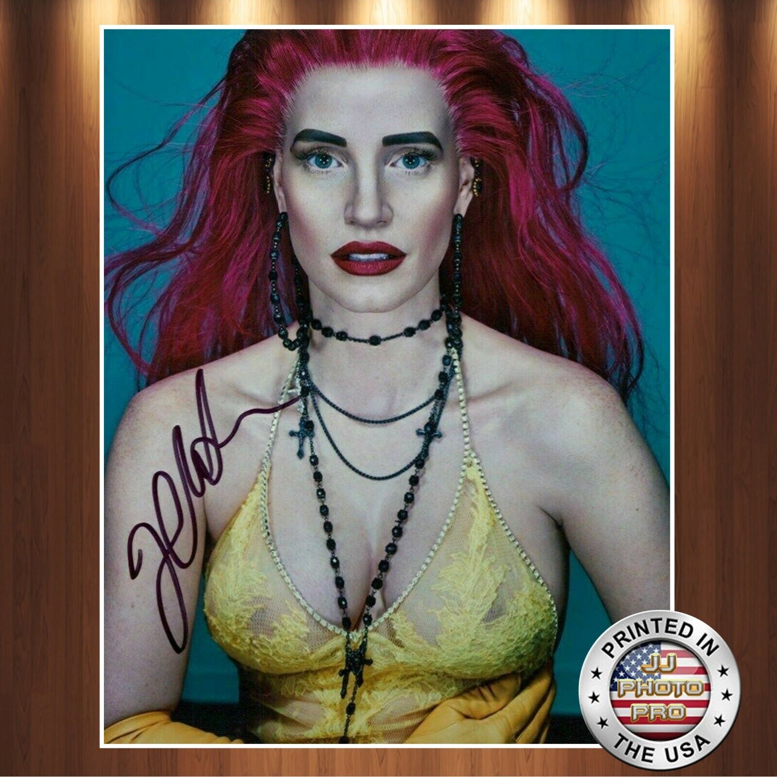 Jessica Chastain Autographed Signed 8x10 Photo Poster painting (X Men) REPRINT