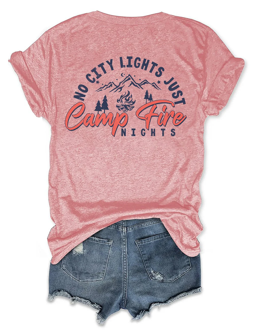 No City Lights Just Campfire Nights T-shirt
