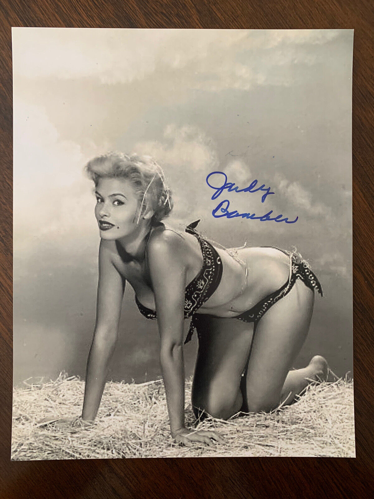 Judy Bamber signed 8x10 Photo Poster painting autographed model actress Sexy