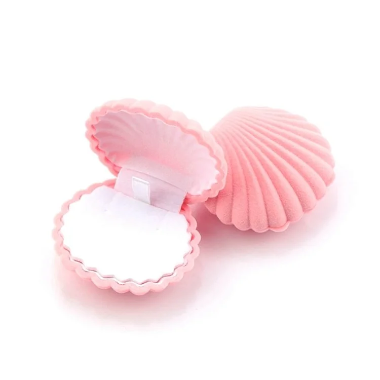 Rosaline Pink Clam Jewelry Box