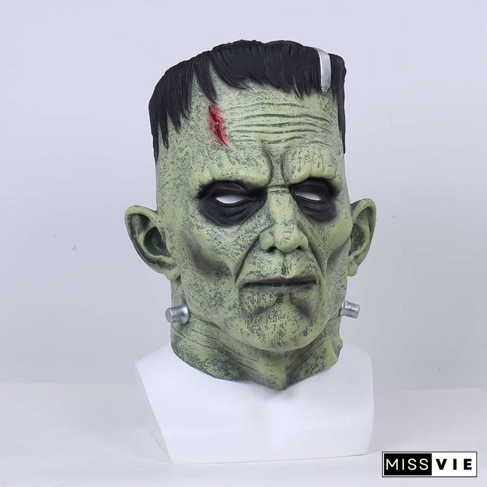 Halloween Horror Frankenstein Latex Mask Cosplay Dress Up Props