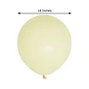 10 Pack | 18" Matte Pastel Yellow Helium or Air Latex Party Balloons