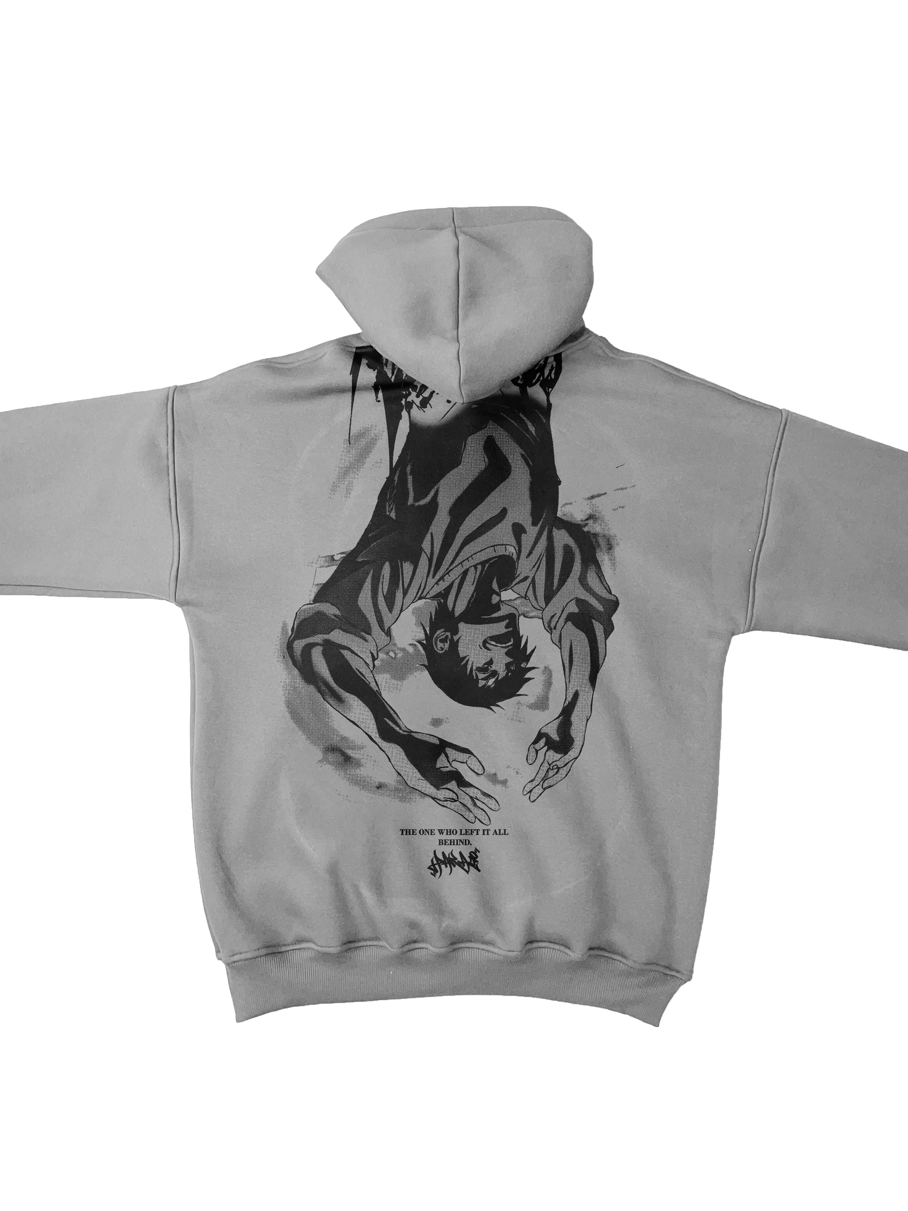 One Who Left It All Behind Hoodie(Smog Grey)