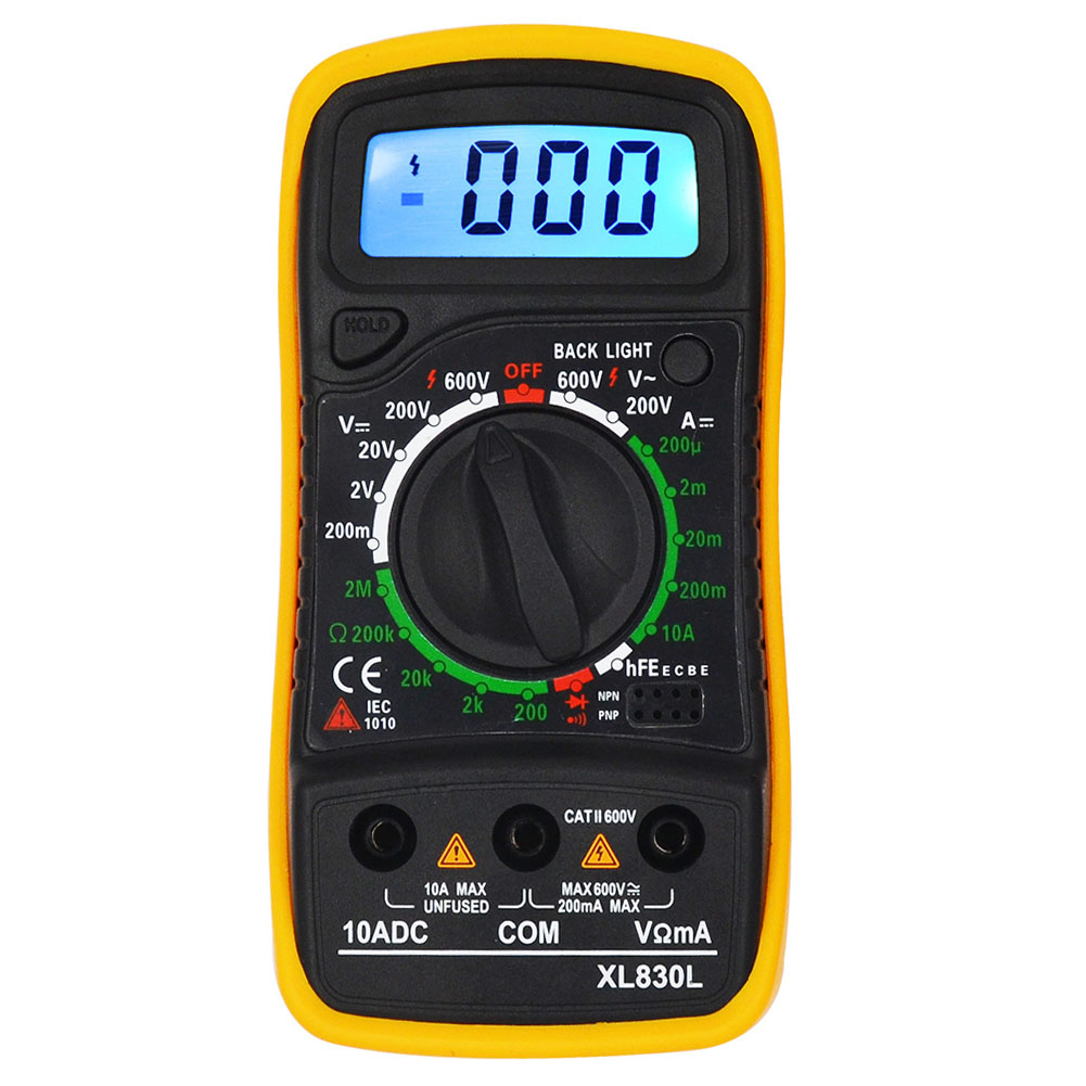 

LCD Display Digital Multimeter Voltmeter Ohmmeter Current Voltage Tester, 501 Original