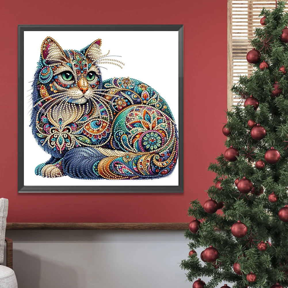 Diamond Painting - Partial Special Shaped Drill - Gorgeous Cat(Canvas|30*30cm)