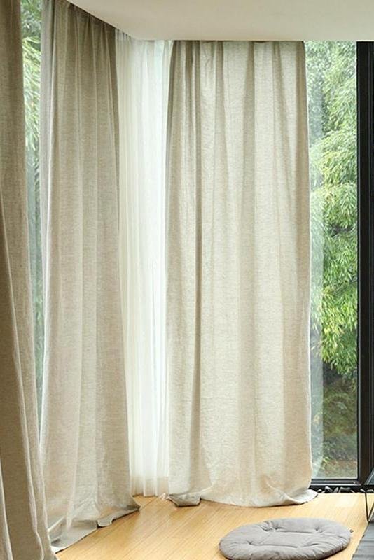 Luxurious 100% Pure Linen Curtains by