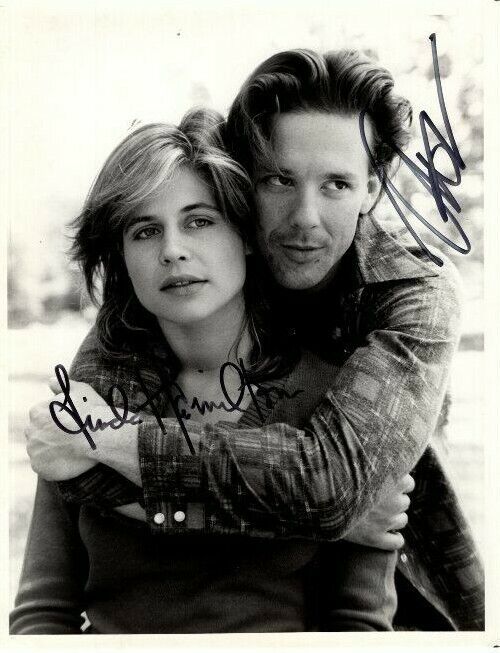 MICKEY ROURKE and LINDA HAMILTON signed autographed original press Photo Poster painting