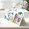 6Pcs Diamond Painting Garden Gnome Greeting Card Set with Envelopes for Birthdays Thanksgiving & Special Occasion
