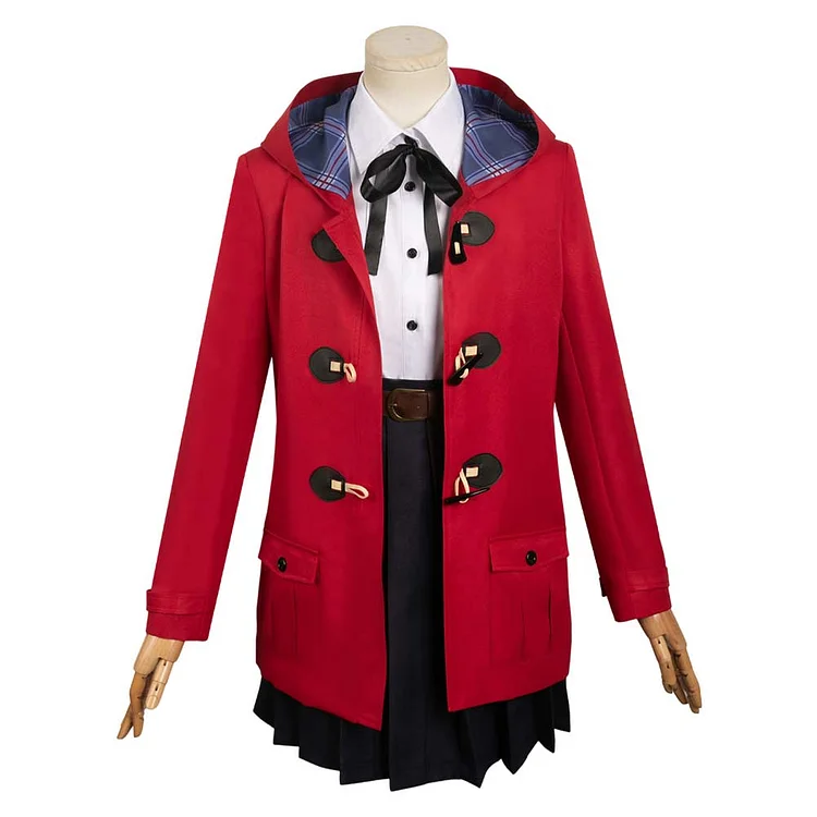 Girls Band Cry 2024 Nina Iseri Red Set Cosplay Costume Outfits Halloween Carnival Suit