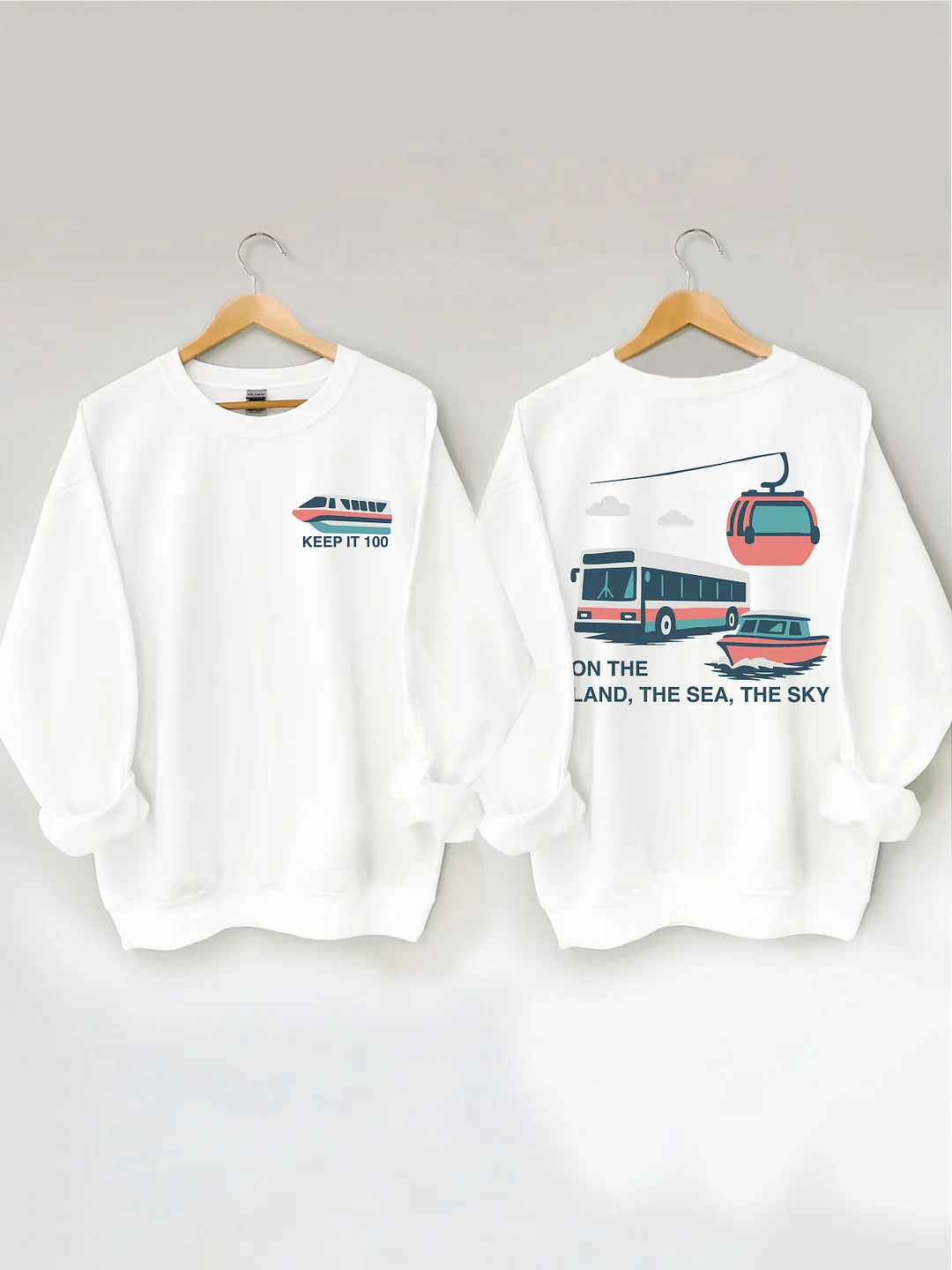 On The Land The Sea The Sky Sweatshirt