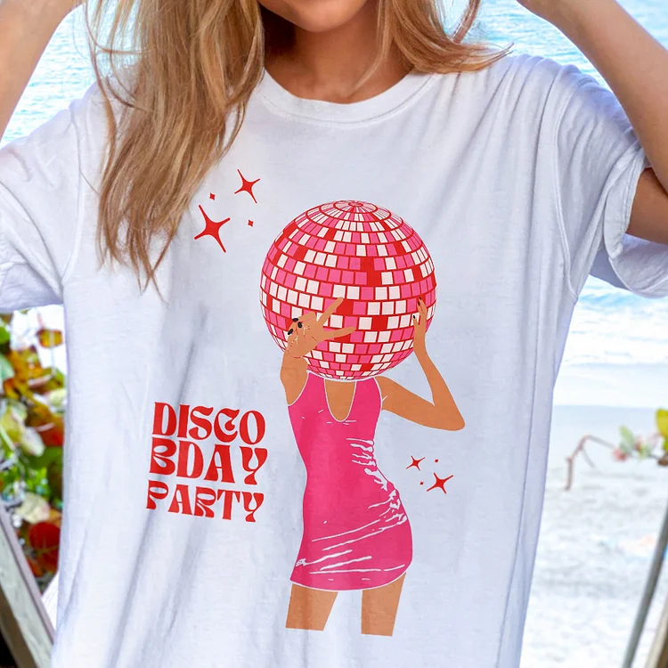 Disco BDay Party Barbie Women's T-shirt