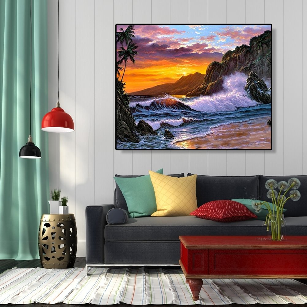 Seaside Sunset - Paint by Numbers 40x50cm