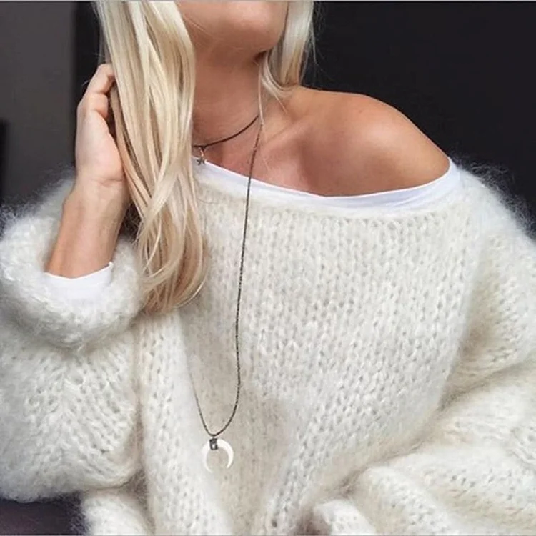 VChics Casual Mohair Warm Knitted Sweater